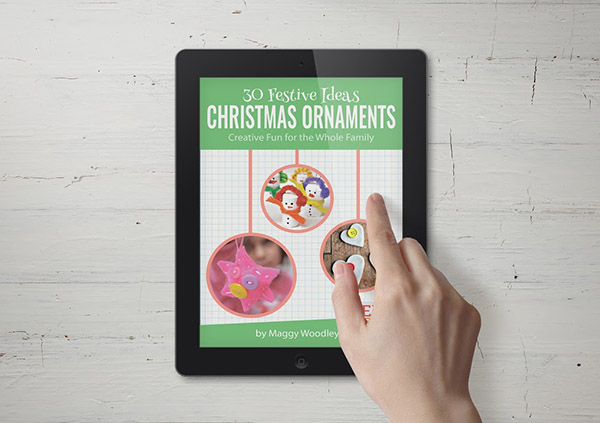 30 Festive Ideas Christmas Ornaments book in iPad