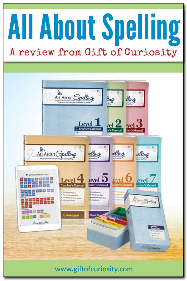 Review of the All About Spelling homeschool curriculum from All About Learning Press || Gift of Curiosity