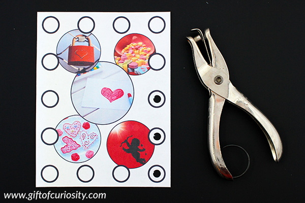 Valentine's Day Fine Motor Pack | hole punching practice || Gift of Curiosity