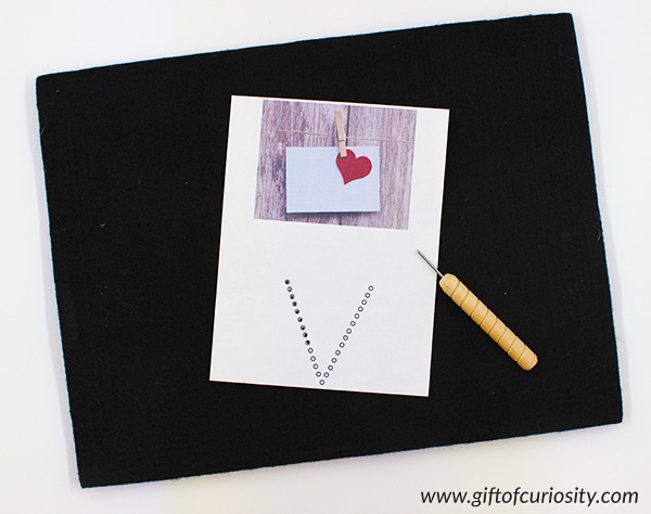 Valentine's Day Fine Motor Pack | pin punching practice || Gift of Curiosity