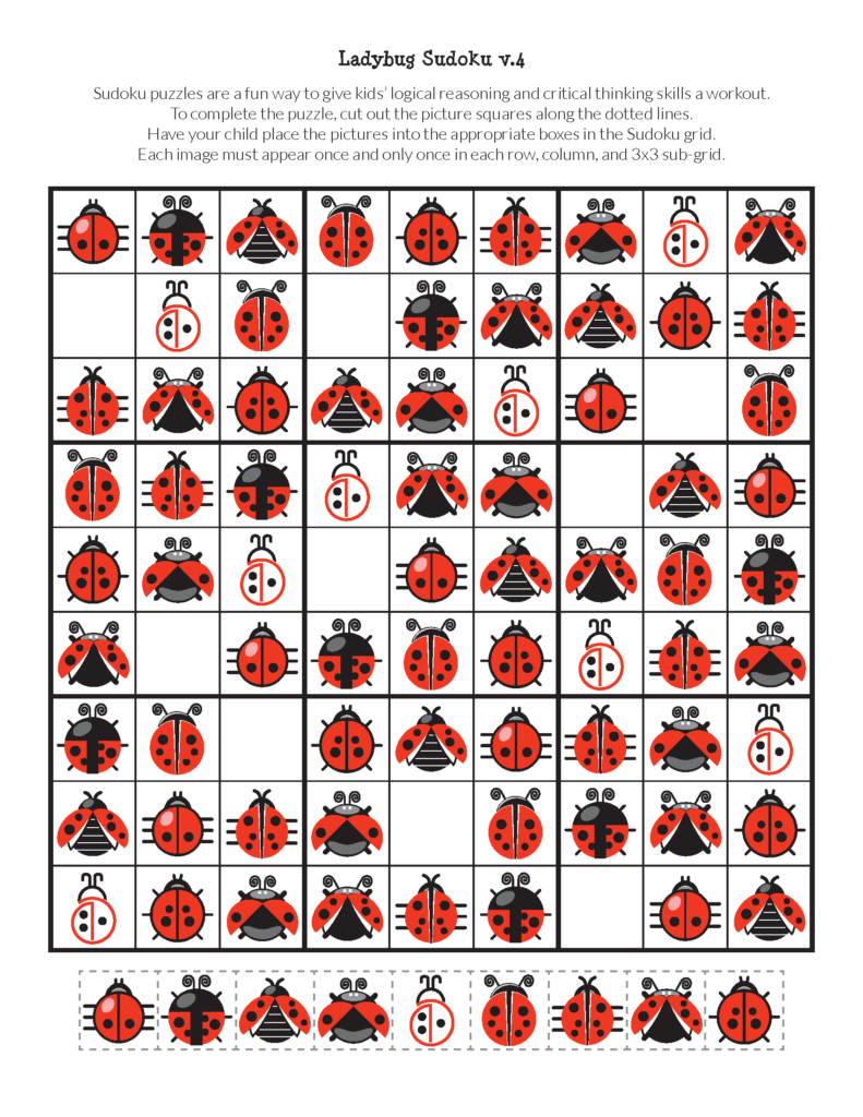 Ladybug Sudoku puzzles || Gift of Curiosity