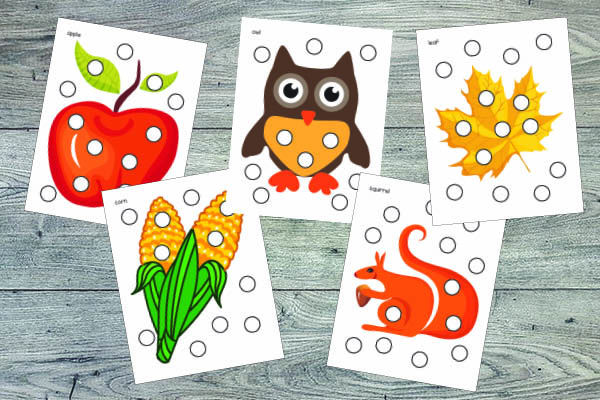 Fall Toddler Skills Pack: Do-a-Dot Pages || Gift of Curiosity