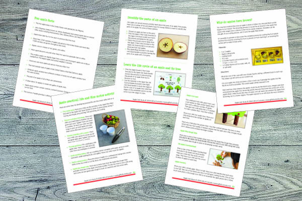 Apple Unit Study bundle: More than 40 apple activities and 325+ printable pages covering sensory, fine motor, art, science, math, and language. Perfect for an apple unit for children in preschool through second grade. #apples #unitstudy #preschool #kindergarten || Gift of Curiosity