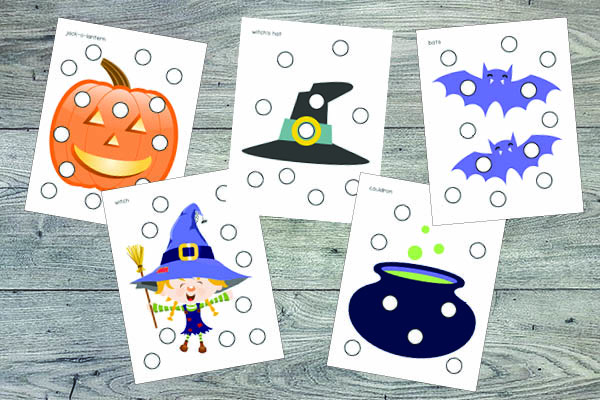 Halloween Toddler Skills Pack: Do-a-Dot Pages || Gift of Curiosity