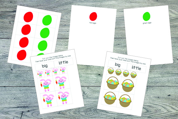 Easter Toddler Skills Pack with 60+ print-and-play activity pages for children ages 1-3.  #Easter #toddlers #printables #giftofcuriosity || Gift of Curiosity