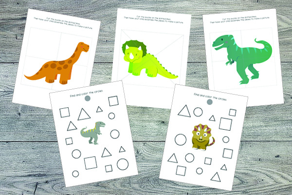 Dinosaur Toddler Skills Pack