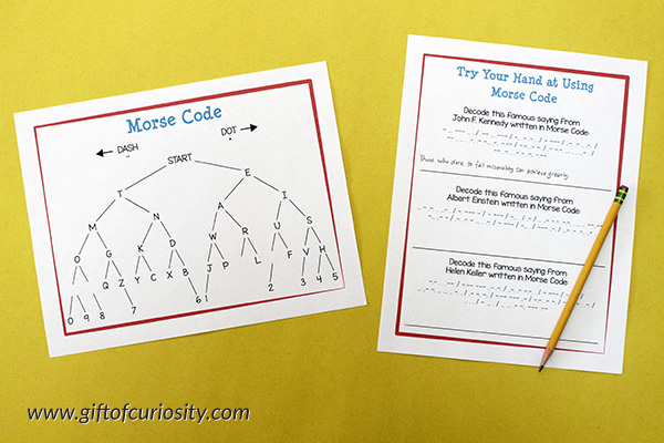 Secret codes for kids: Morse code for kids