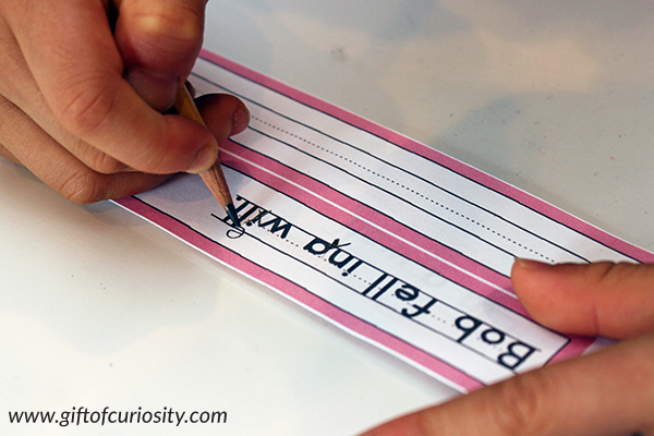 These Sentence Challenges are a Montessori-inspired activity that supports reading and writing skills development. Children will work on finding and correcting errors in text, capitalization, punctuation, and the mechanics of handwriting. 