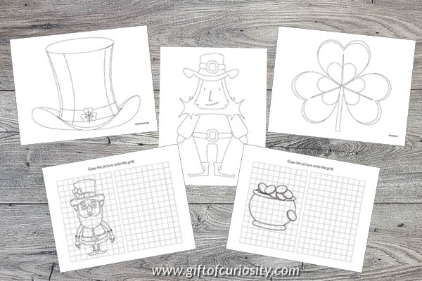 St. Patrick's Day Printables Bundle - coloring and drawing