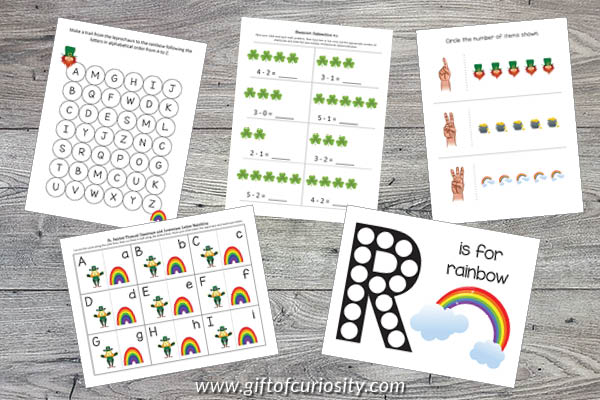 St. Patrick's Day Printables Bundle - numbers and letters