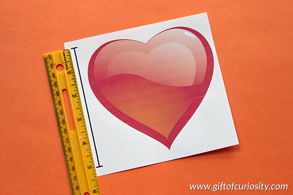 FREE printable Valentine's Day Measurement Activity