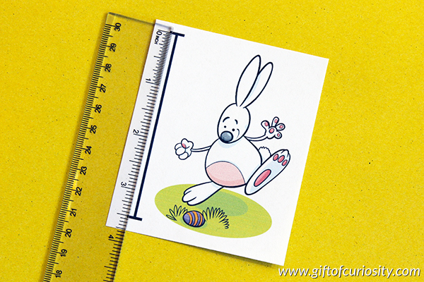 Easter Measurement Activity - measuring in inches