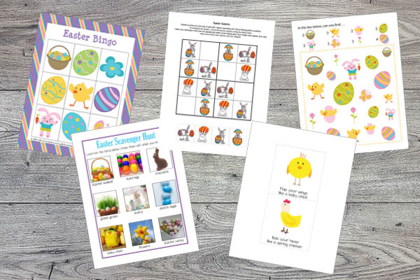 Easter Printables Bundle: games that stimulate critical thinking and cognitive skills