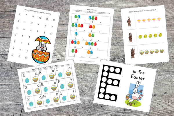 Easter Printables Bundle: numbers  and letters