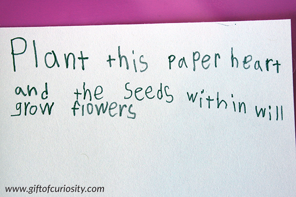 DIY plantable seed paper