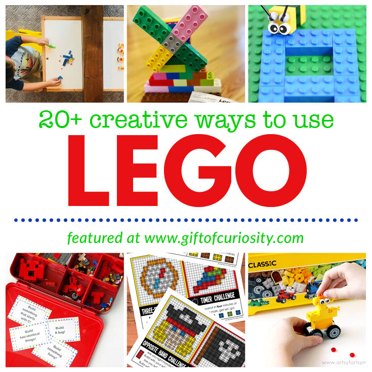 Does your child love LEGO? Check out these 20+ creative ways to play and learn with LEGO. You'll find games, learning activities, science activities, and more! #LEGO #LEGOlife #giftofcuriosity #tweens || Gift of Curiosity
