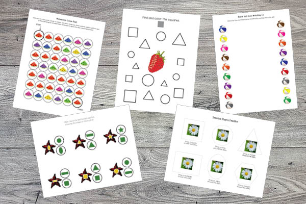 Summer Printables Bundle - shapes and colors