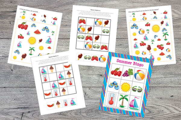 Summer Printables Bundle - critical thinking and cognitive skills
