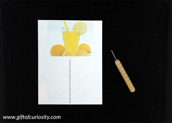Summer Fine Motor Pack - pin punching practice