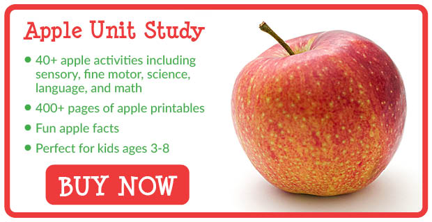 Apple Unit Study with more than 40 activity ideas and 400 pages of printable materials. 