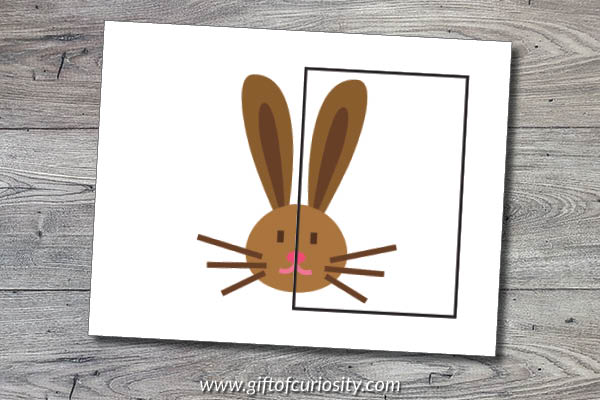 Easter Complete the Picture matching mats - Easter bunny