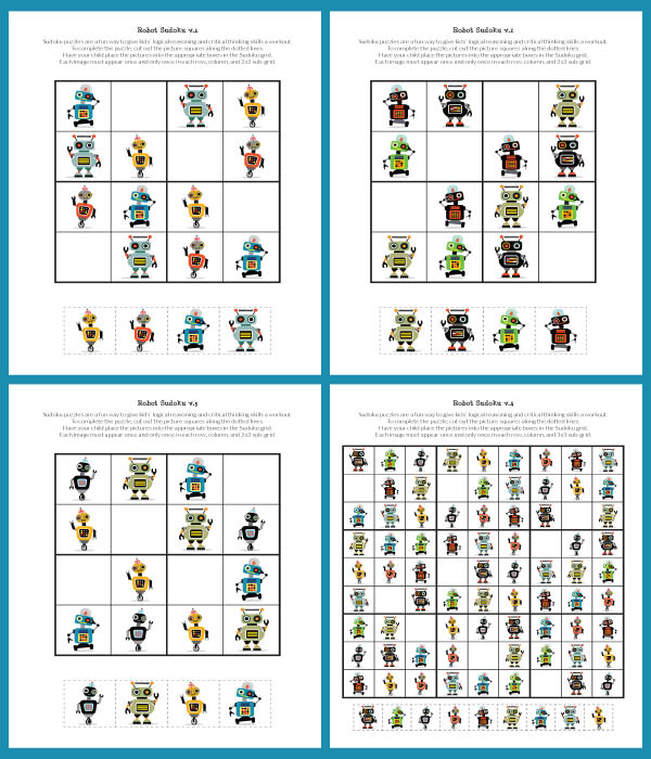 Robot Sudoku Collage