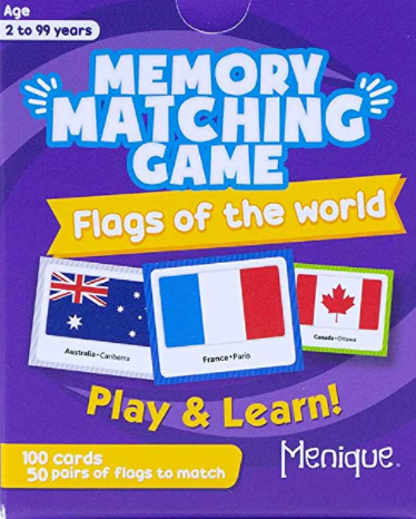 Flags of the World, Memory Matching Game